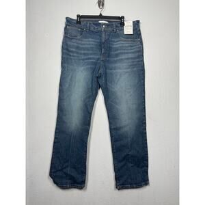 New Madewell Longline Straight Jean Blue Sz 32 High Rise